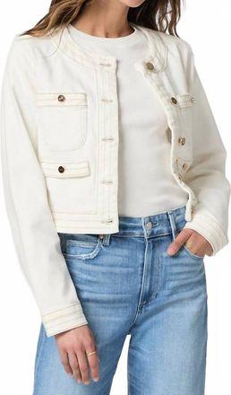 Paige Kiya Jacket In Toasted Ecru