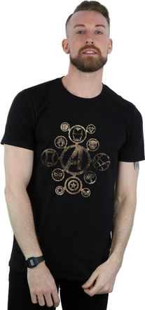 Absolute Cult Marvel Mens Avengers Infinity War Icons T-Shirt Black Large