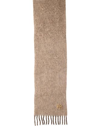 Ruslan Baginskiy Wool and Alpaca Blend Scarf - Beige
