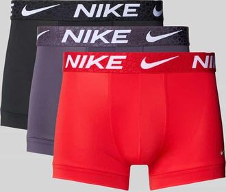 Nike Trunks mit elastischem Bund im 3er-Pack in Rot, Gr&ouml;&szlig;e XXL