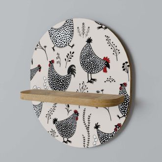 OEM Estante Ovalado Happy Hens