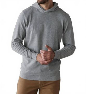The Normal Brand Puremeso Essential Long Sleeve Hoodie In Athletic Grey