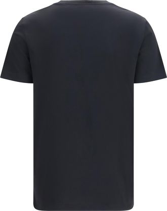 Balmain Womens Cotton Logo T-Shirt Noir-Blanc T-Shirts Noir/blanc And Polos
