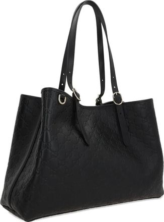 Gucci Grote shopper met GG-embleem - Zwart