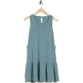 Zella Solstice Sleeveless Tiered Minidress in Blue Goblin at Nordstrom Rack, Size X-Small