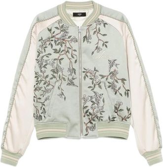 Amiri Floral-embroidered Bomber Jacket