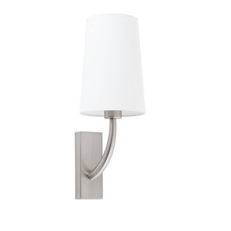 Netlighting Rem Wall Light with Shade Nickel E27 in Grey
