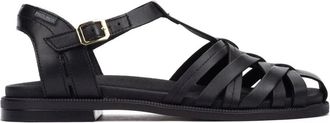 Pikolinos Navia Sandal - Dames - Sandalen - Zwart - 36 EU - Leer - Schoenen