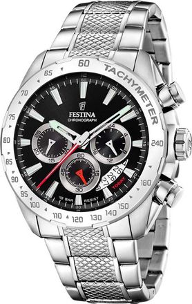 Festina F20668-4 Mens Timeless Chronograph Watch - Silver - One Size