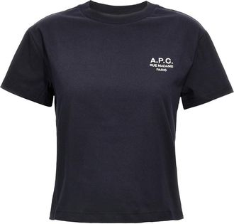 A.P.C. Navy Blue Boxy Rue Madame T-shirt