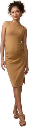 Ingrid & Isabel The EveryWear Bodycon Maternity Dress in Brown at Nordstrom, Size X-Small