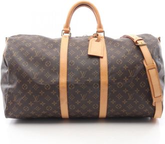 Louis Vuitton Brown Coated Canvas Pvc Monogram Leather Boston Bag (Pre-Owned)