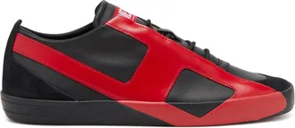 Diesel S-Slante-D-Sneakers in suede and leather with D logo - Sneakers - Man - Multicolor