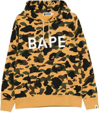 A Bathing Ape Felpa con stampa camouflage - Giallo