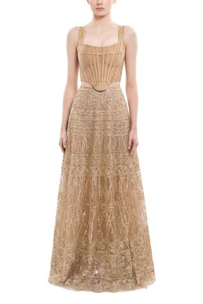 Saiid Kobeisy Beaded Skirt
