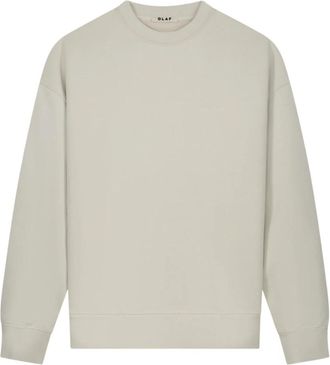 Olaf Hussein Sprayed Studio Crewneck - Heren - Sweatshirts - Beige - L - Hoodies & sweatvesten