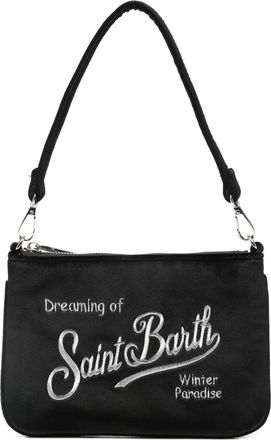 MC2 Saint Barth Parisenne embroidered mini tote bag - women - Polyester - One Size - Black