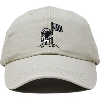 Dalix Moon Mission Dad Cap in Washed Stone White at Nordstrom