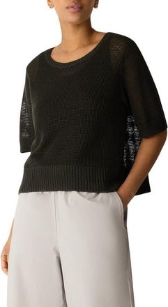 Eileen Fisher Waffle Knit Sweater in Seaweed at Nordstrom, Size Xx-Small