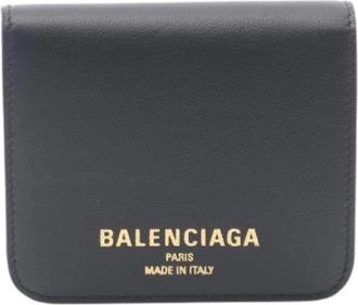 Balenciaga Pre-owned Wallets, female, Black, Size: ONE SIZE Pre-owned Leather Wallet