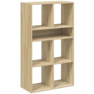 vidaXL Book Cabinet Sonoma Oak 66x31x112 cm Engineered Wood Vidaxl