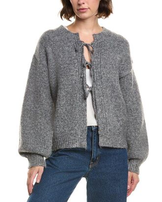 Elan Elan Tie-Front Cardigan