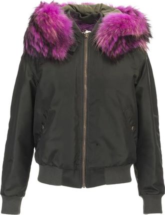 Mr & Mrs Italy Giacca con bordo in pelliccia sintetica - Verde