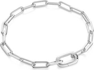 Ania Haie Womens Linked Chunky Bracelet In Silver