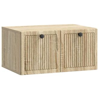 vidaXL Mueble Para Tv De Pared Roble Sonoma 59,5 X 41 X 30 Cm Vidaxl