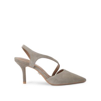 Carvela Womens Suede Symmetry Court Heels - Taupe - Size UK 9