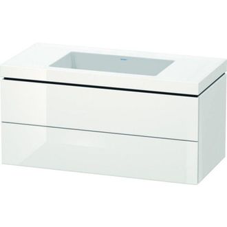 Duravit Duravit - Lavamanos L-cube Con Base Mural, 100x48 Cm, 2 Cajones