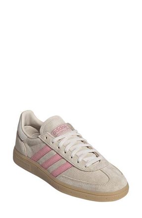 adidas Handball Spezial Sneaker in Crystal Linen/Pink/White at Nordstrom, Size 10.5