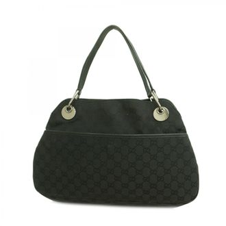 Gucci Black Canvas Tote Bag (Pre-Owned)