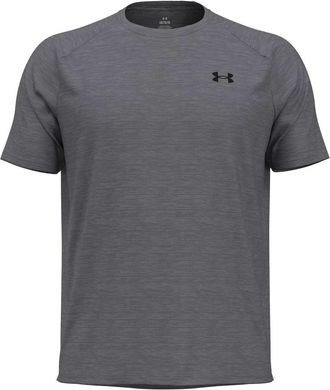 Under Armour Mens Tech Textured Short Sleeve T-Shirt, Color Castlerock/Black (025), Size: XXX-Large x Tall