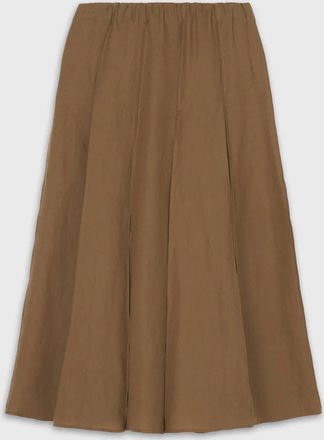 The Loom Womens Petal Flare Skirt In Brown