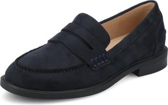 Journee Collection Journee Womens Brooks Wide-Width Penny Loafer, Navy, 10 UK