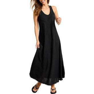 Tommy Bahama St. Lucia Cover-Up Midi Dress in Black at Nordstrom, Size X-Large
