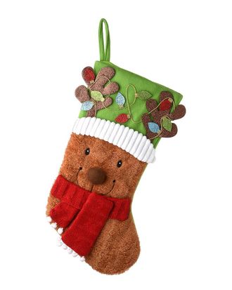 National Tree Company 20In Be Merry Collection Novelty Teddy Bear Stocking