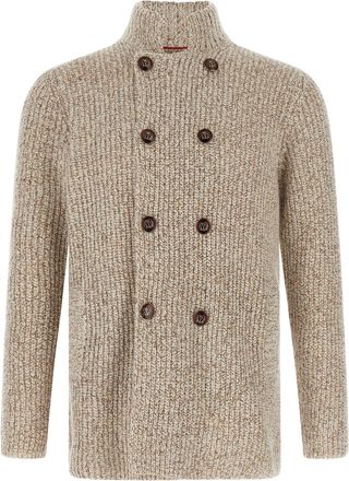 Brunello Cucinelli Cardigan Mouliné Maglioni Multicolor-Uomo