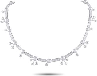 Bulgari Astrale 18K White Gold 3.25ct Diamond Necklace BV06-060426