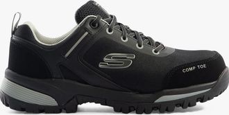 Skechers Mens Skechers Work 200188EC GATLON Mens Safety Trainers Black/Grey - Size: 10.5