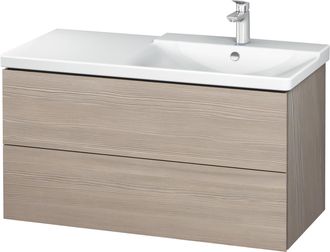 Duravit Duravit L-cube Mueble De Pared 1020mm, Profundidad 481, 2 Cajones, Apto Para P3 Comfort Art&iacute;culo 233410, Lavabo A La Derecha, Color: Decoraci&oacute;n Pino P