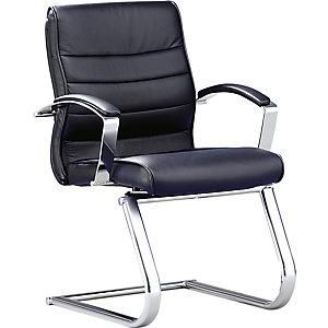 Topstar Sill&oacute;n Para Visitas Piel Negra Con Brazos De Piel