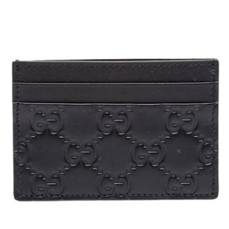 Gucci Pre-owned Wallets, female, Black, Size: ONE SIZE Pre-owned Card Holder