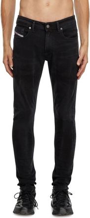 Diesel Men Sleenker Slim Skinny Jeans In Black