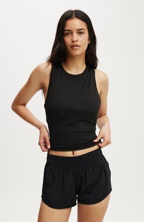 Cotton On Womens Active Open Back Muscle Tank in Black at Nordstrom, Size X-Small