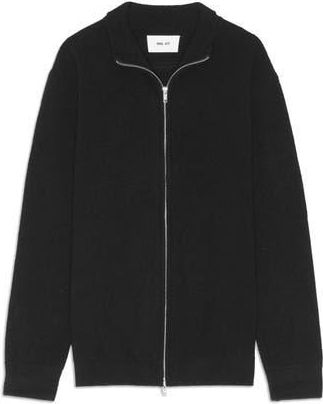 Nn.07 Danny 6429 Zip Cardigan in Black at Nordstrom Rack, Size X-Large