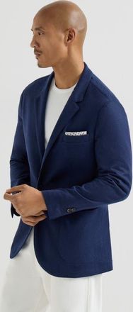 Brunello Cucinelli Cashmere jersey blazer in Cobalt at Nordstrom, Size 48 It