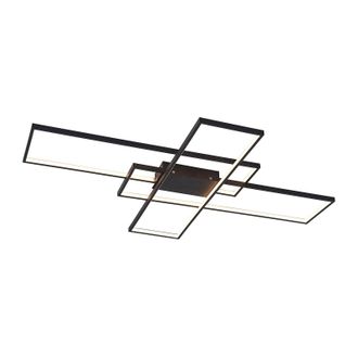 Lindby L&aacute;mpara De Techo Led tetson En Negro Metal - Lindby