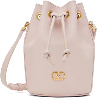 ショルダーバッグ・ポシェット VALENTINO GARAVANI QUILTIE 67 LEATHER BUCKET BAG Valentino Garavani Quiltie 67 Medium Shoulder Bag In Quilted